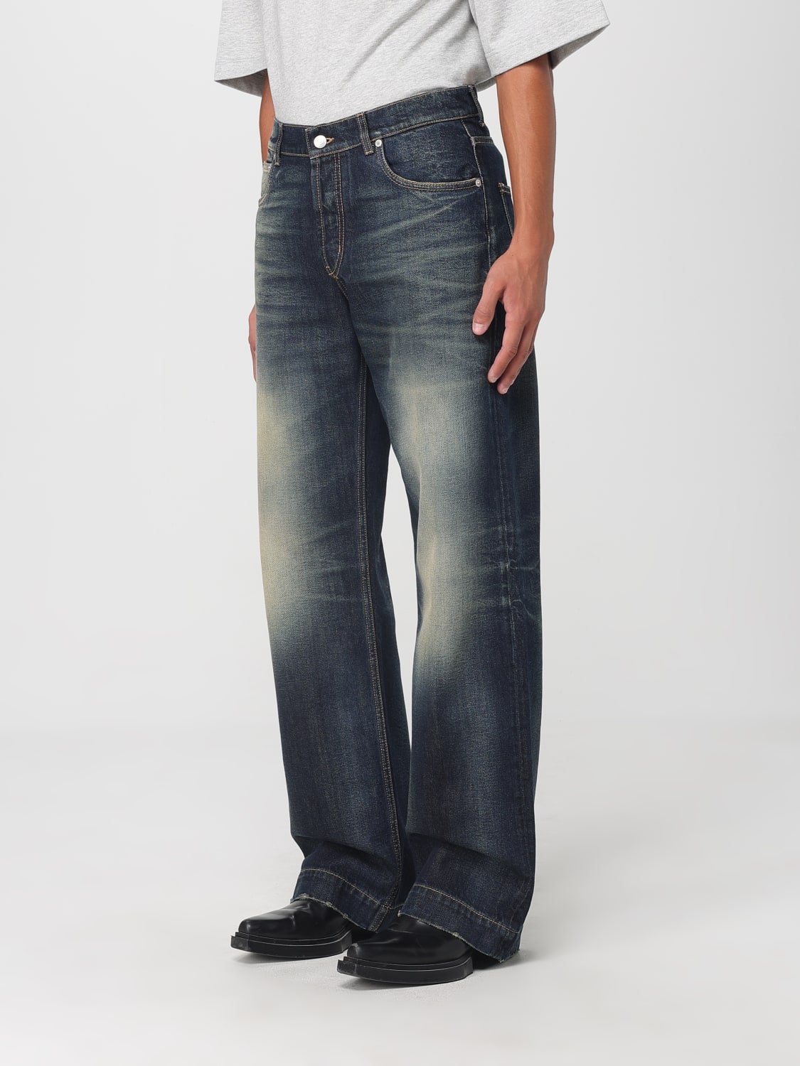 MCQUEEN JEANS: Jeans men McQueen, Blue - Img 4