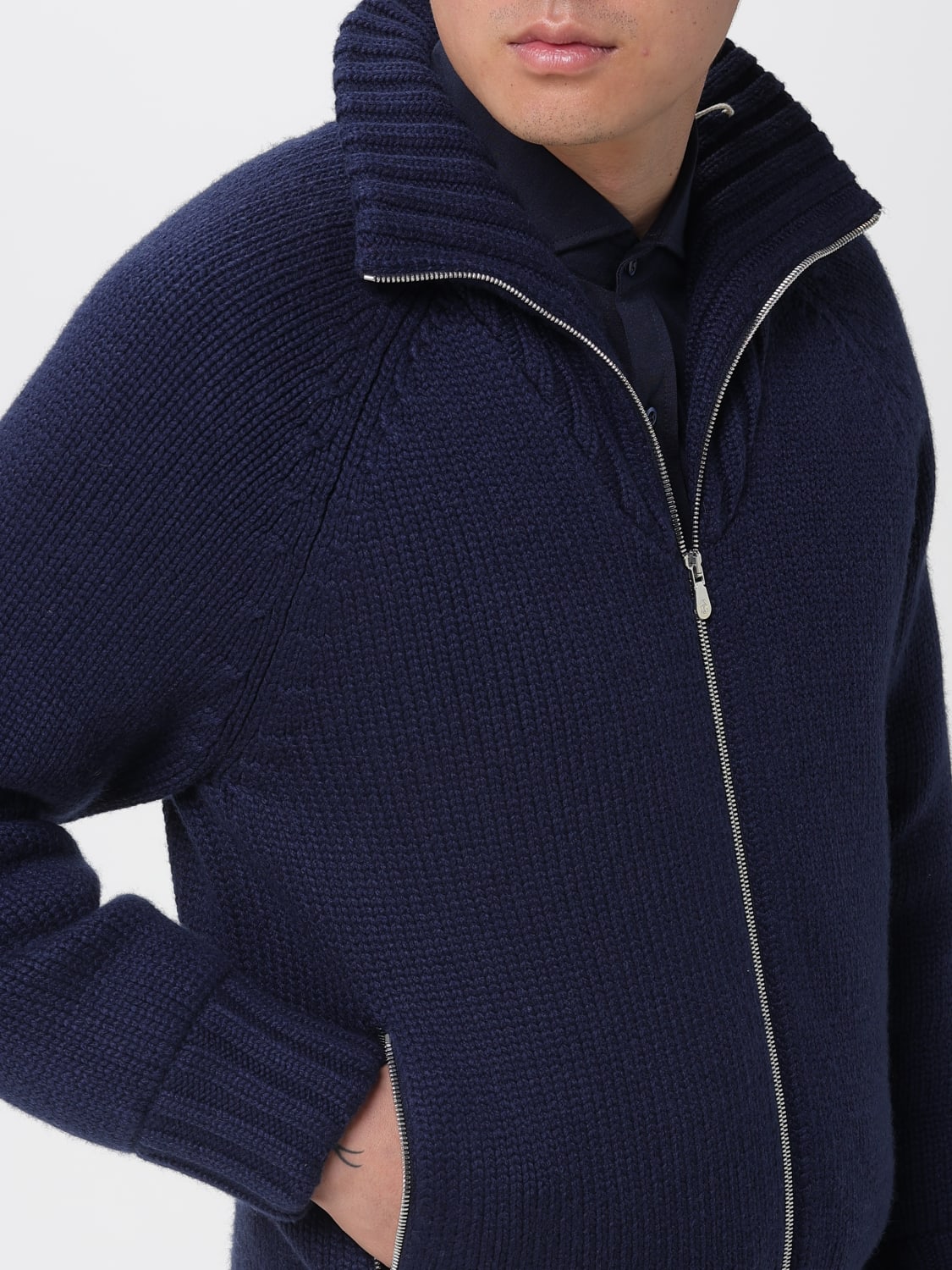 BRUNELLO CUCINELLI SWEATER: Jacket men Brunello Cucinelli, Blue - Img 5