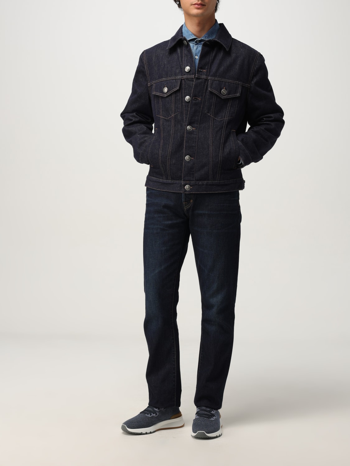 BRUNELLO CUCINELLI SHIRT: Shirt men Brunello Cucinelli, Denim - Img 2