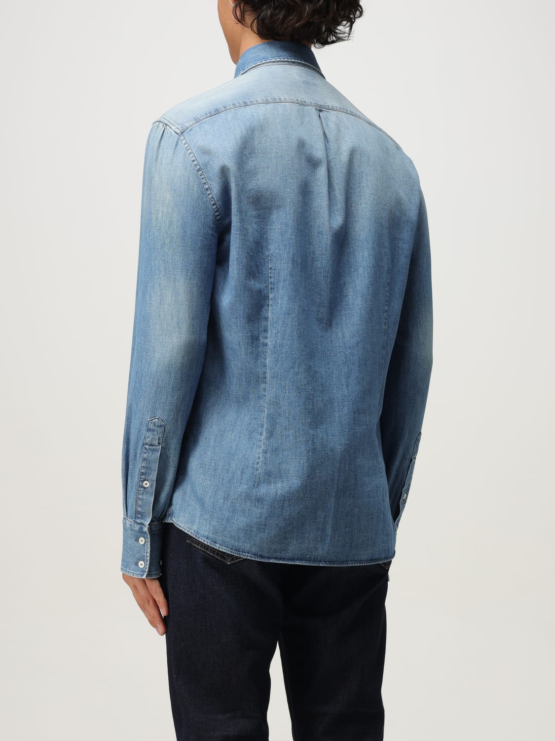 BRUNELLO CUCINELLI SHIRT: Shirt men Brunello Cucinelli, Denim - Img 3