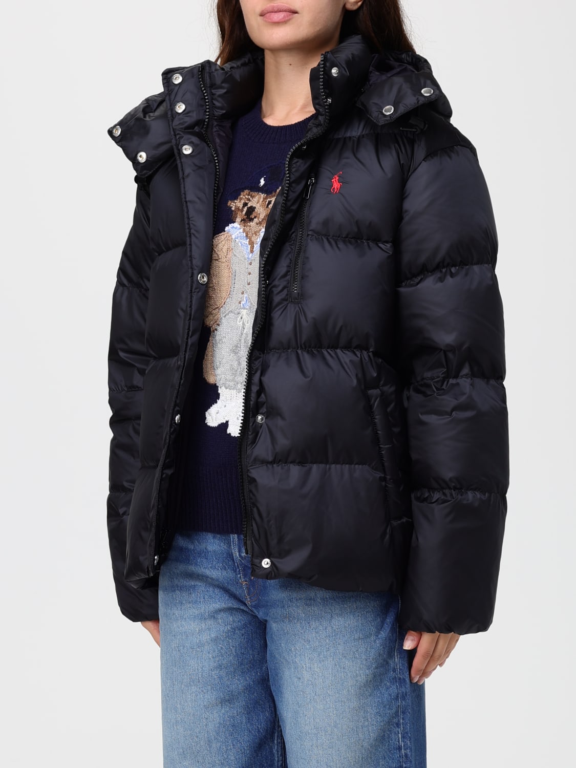 POLO RALPH LAUREN CHAQUETA: Abrigo mujer Polo Ralph Lauren, Negro - Img 3