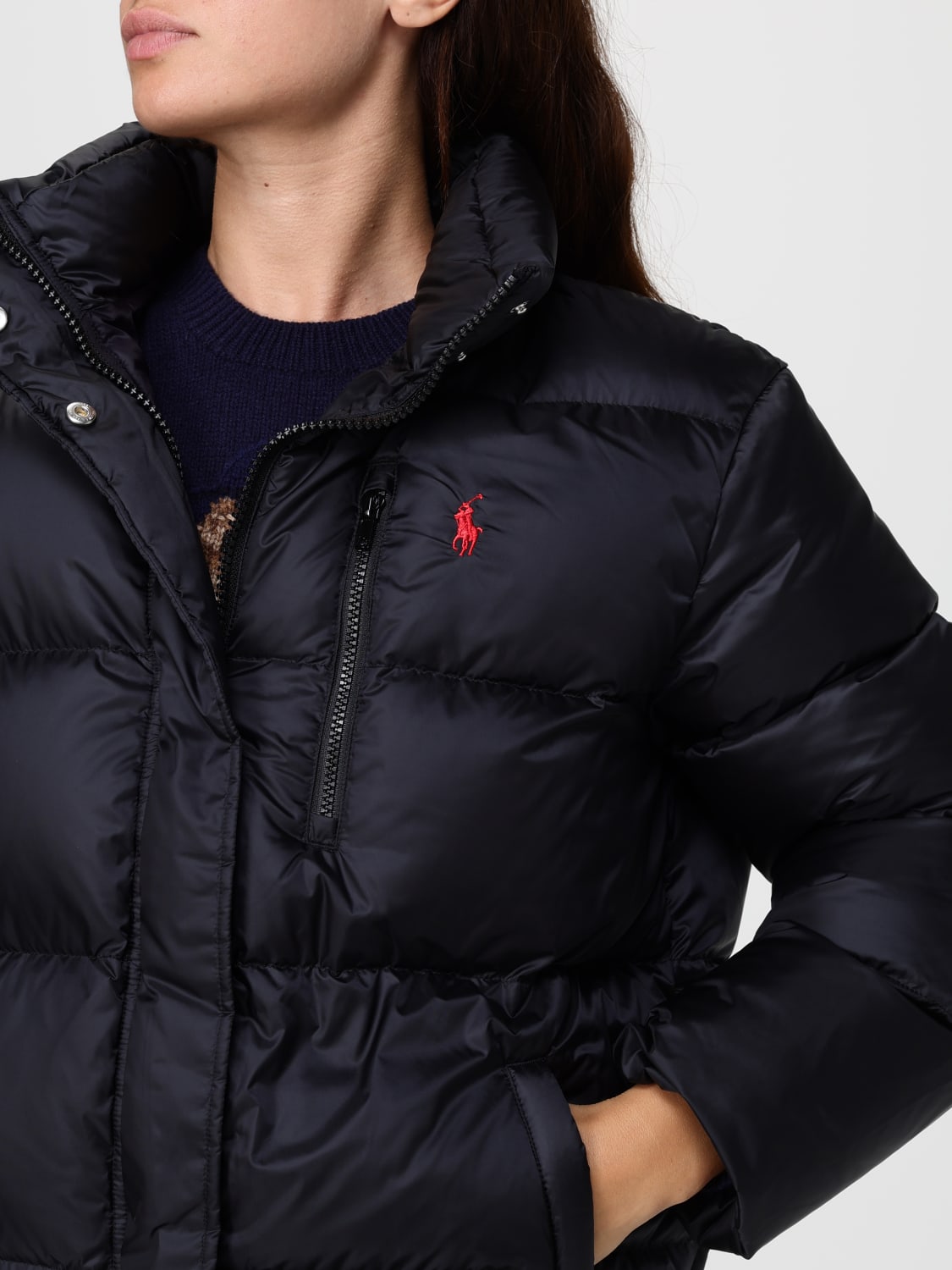 POLO RALPH LAUREN CHAQUETA: Abrigo mujer Polo Ralph Lauren, Negro - Img 4