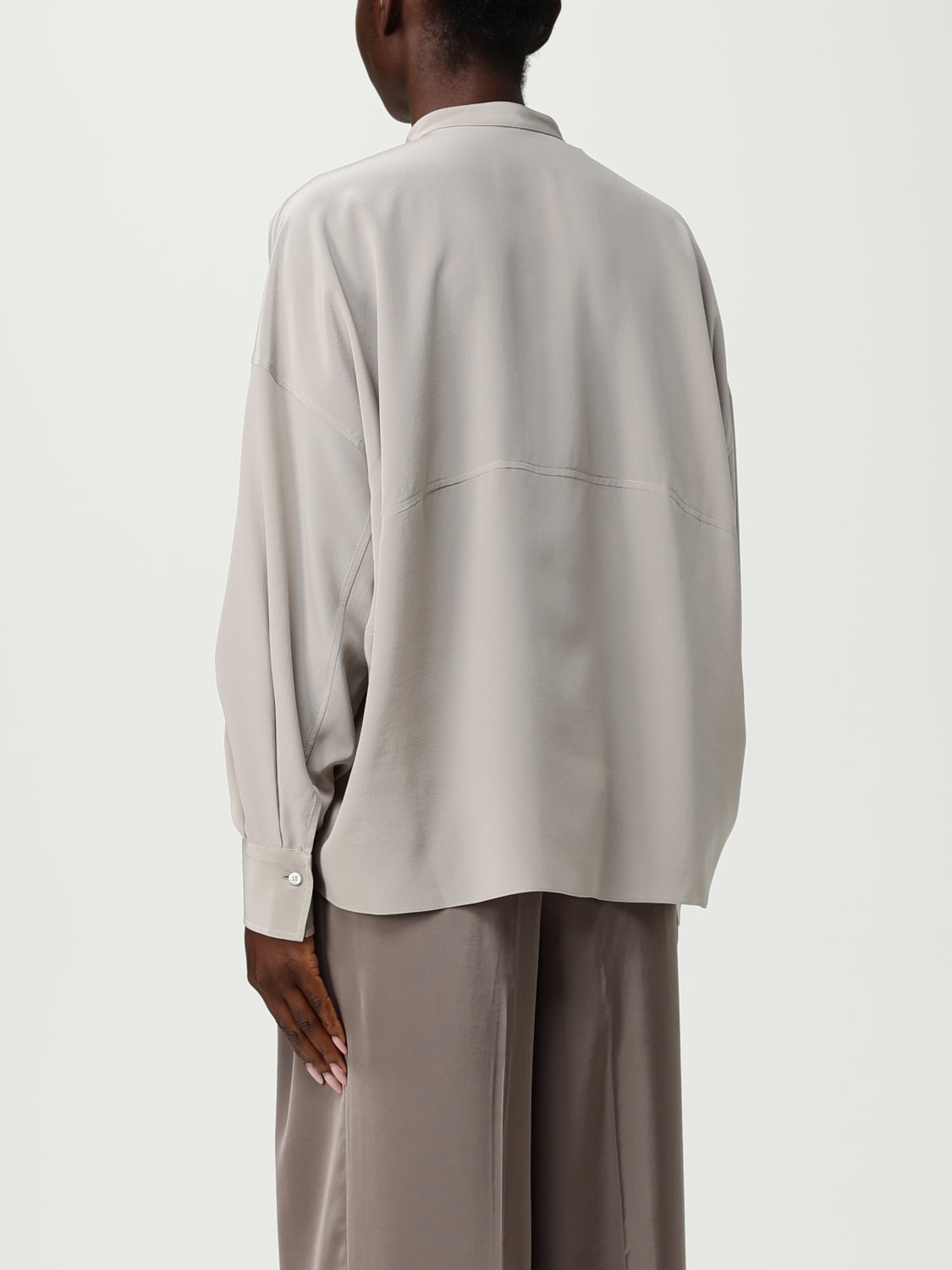 BRUNELLO CUCINELLI TOP: Chemise femme Brunello Cucinelli, Rouge - Img 3