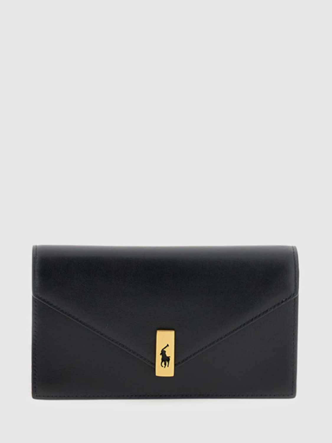 POLO RALPH LAUREN CLUTCH: Wallet woman Polo Ralph Lauren, Black - Img 1