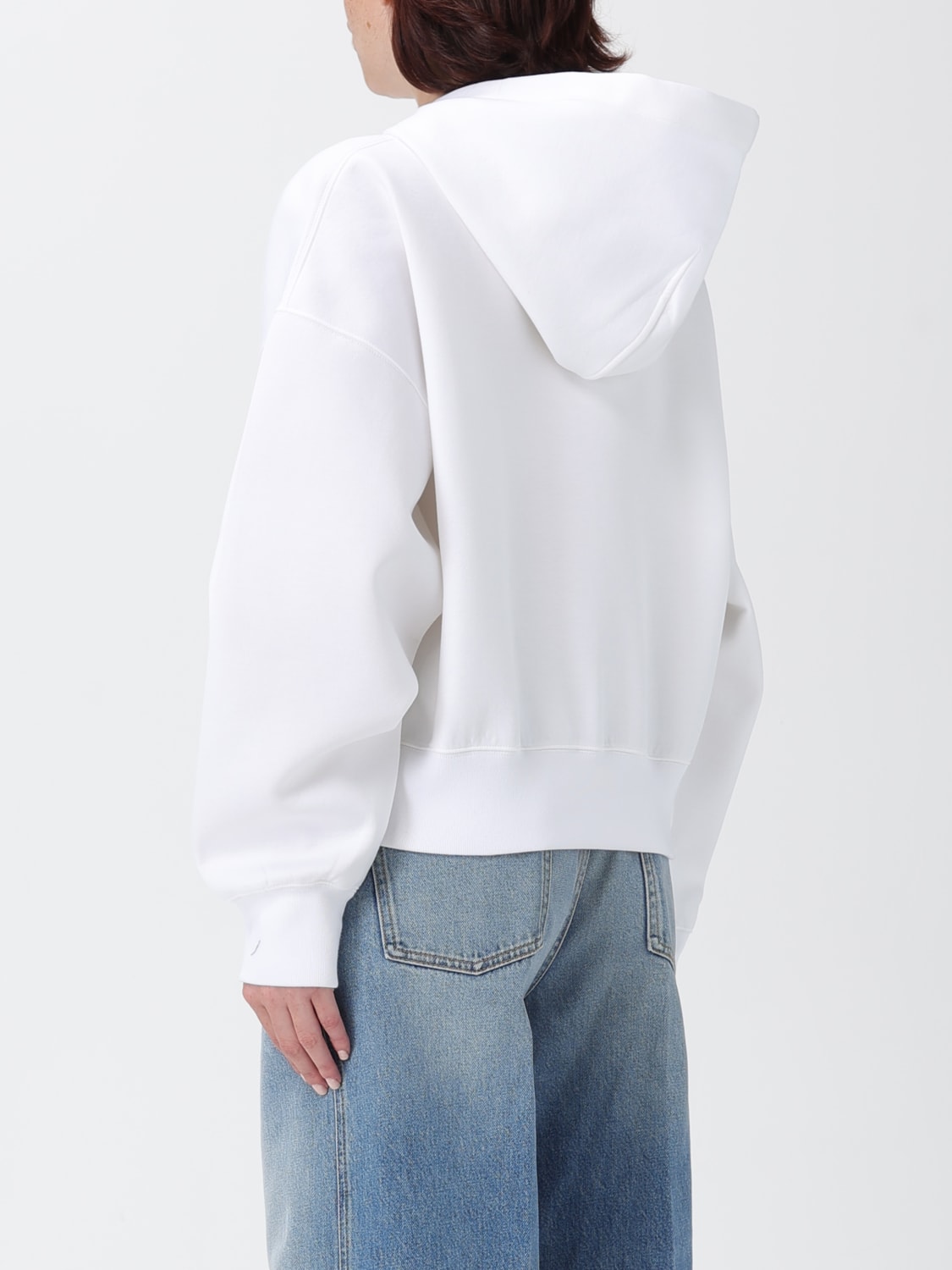 GUCCI FELPA: Felpa Gucci in cotone con logo , Bianco - Img 3