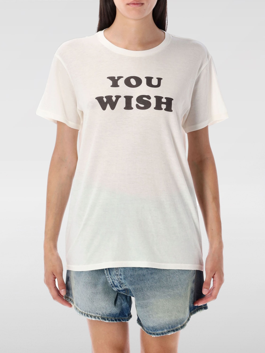 R13 T-SHIRT: T-shirt femme R13, Écru - Img 1