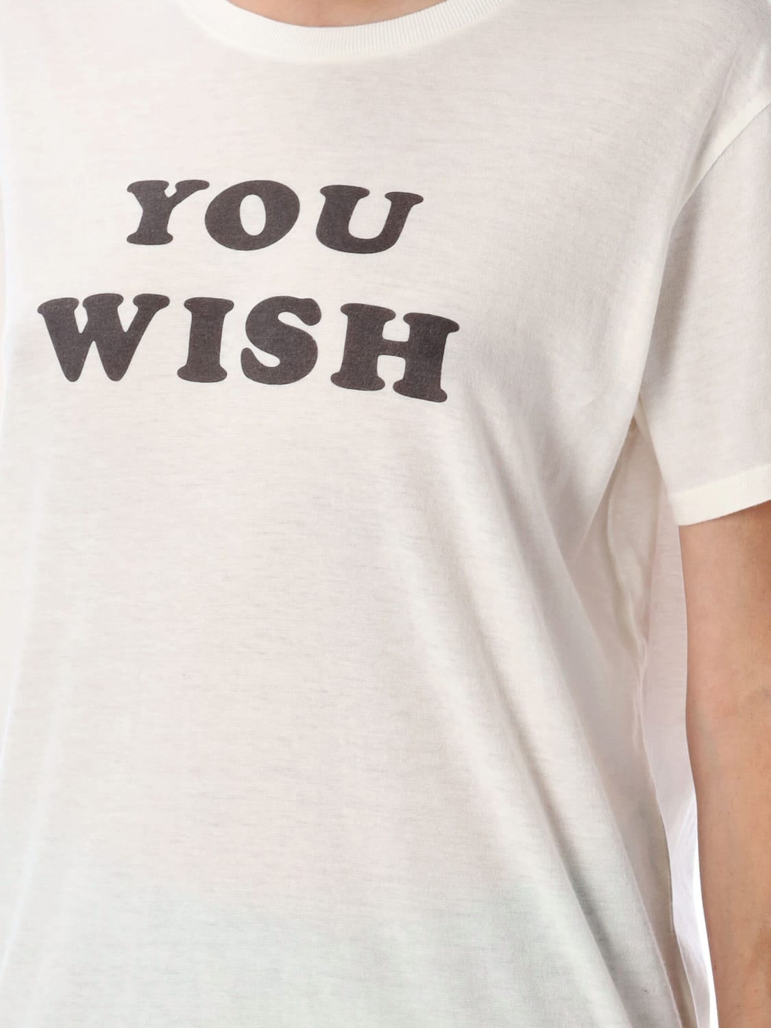 R13 T-SHIRT: T-shirt femme R13, Écru - Img 3