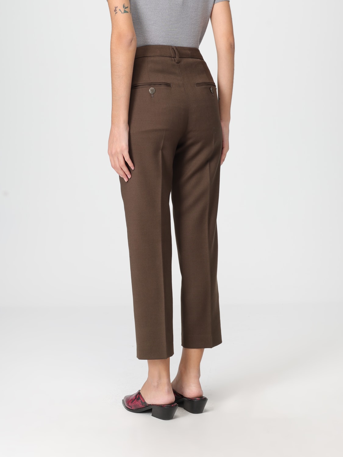 DONDUP PANTS: Pants woman Dondup, Brown - Img 2