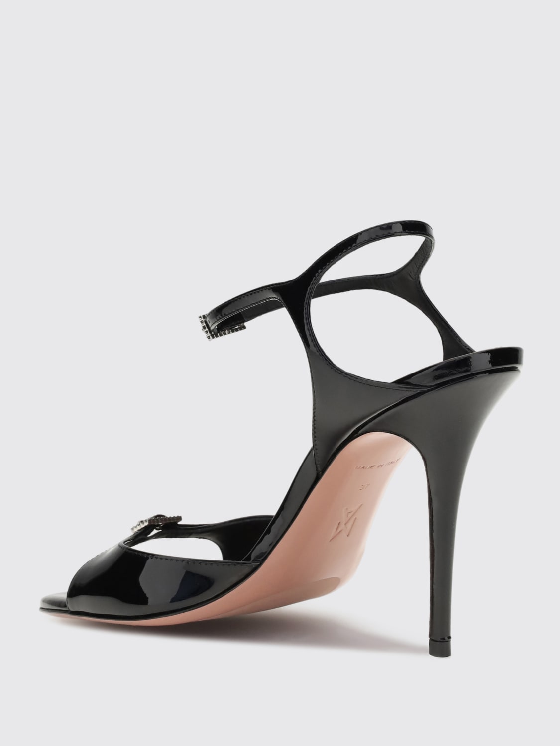 AMINA MUADDI HEELED SANDAL: Shoes woman Amina Muaddi, Black - Img 3