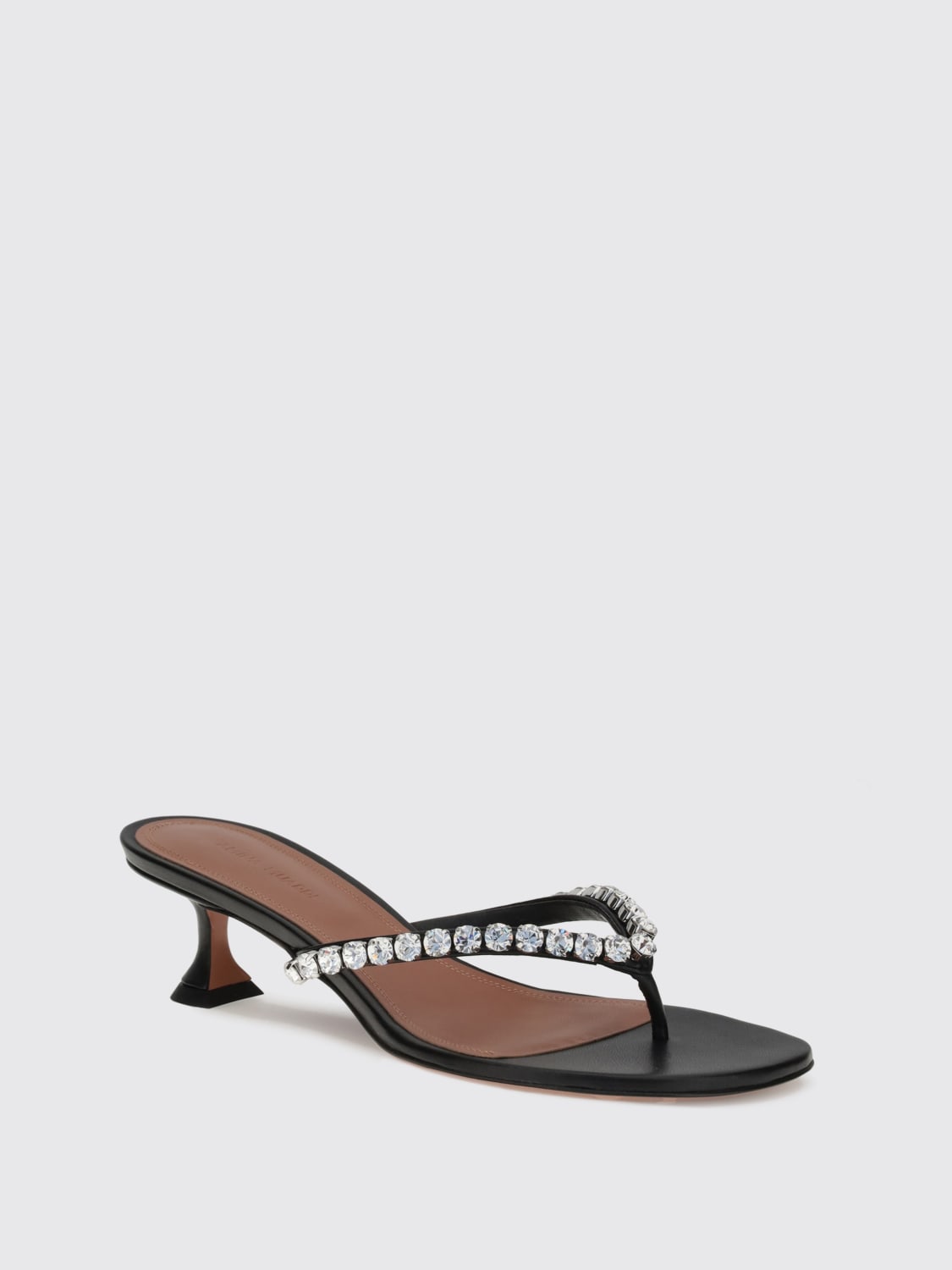 AMINA MUADDI HEELED SANDAL: Shoes woman Amina Muaddi, Black - Img 2