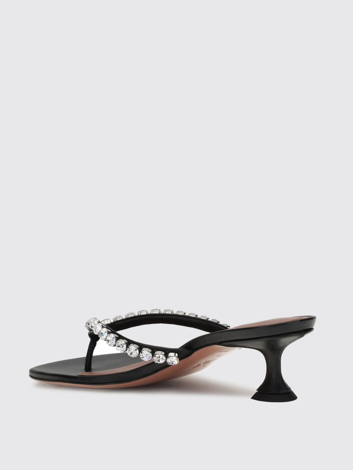 AMINA MUADDI HEELED SANDAL: Shoes woman Amina Muaddi, Black - Img 3
