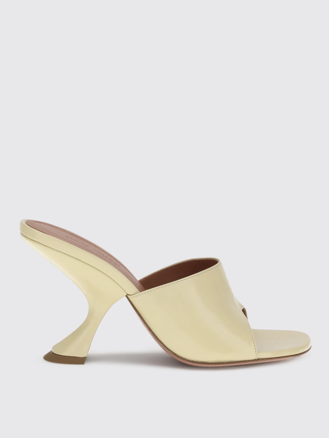 AMINA MUADDI HEELED SANDAL: Shoes woman Amina Muaddi, Sand - Img 1