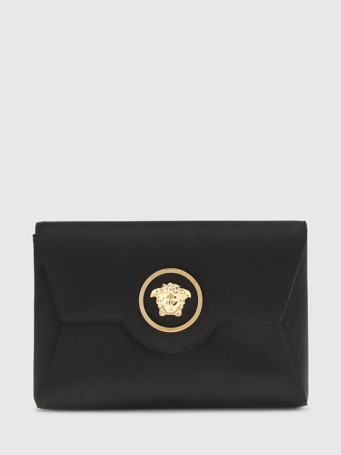 VERSACE BORSA MINI: Clutch Medusa Versace in pelle , Nero - Img 1