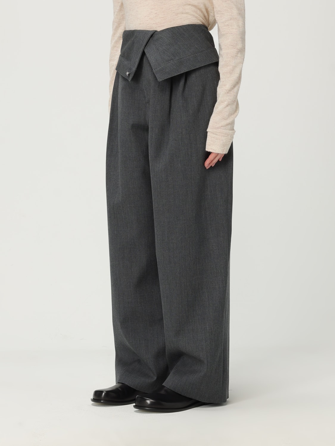 JW ANDERSON PANTALONES: Pantalón mujer Jw Anderson, Gris - Img 4