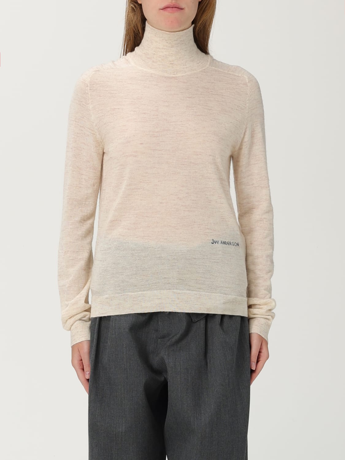 JW ANDERSON MAGLIA: Pullover JW Anderson in misto lana , Nero 1 - Img 1