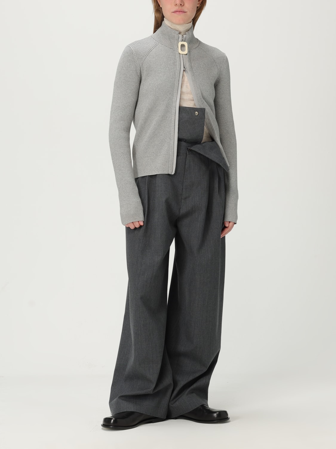 JW ANDERSON MAGLIA: Pullover JW Anderson in misto lana , Nero 1 - Img 2
