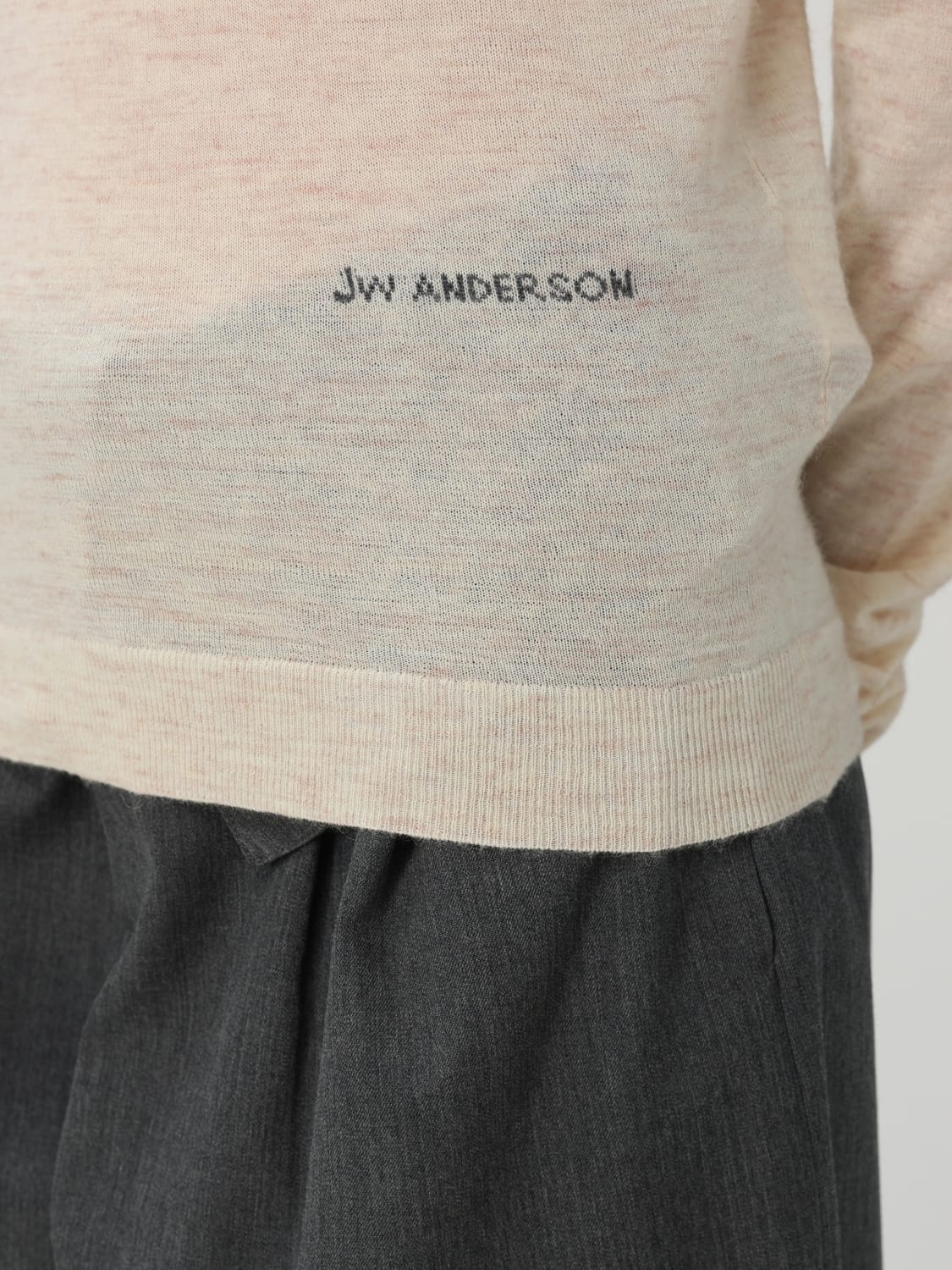 JW ANDERSON MAGLIA: Pullover JW Anderson in misto lana , Nero 1 - Img 5