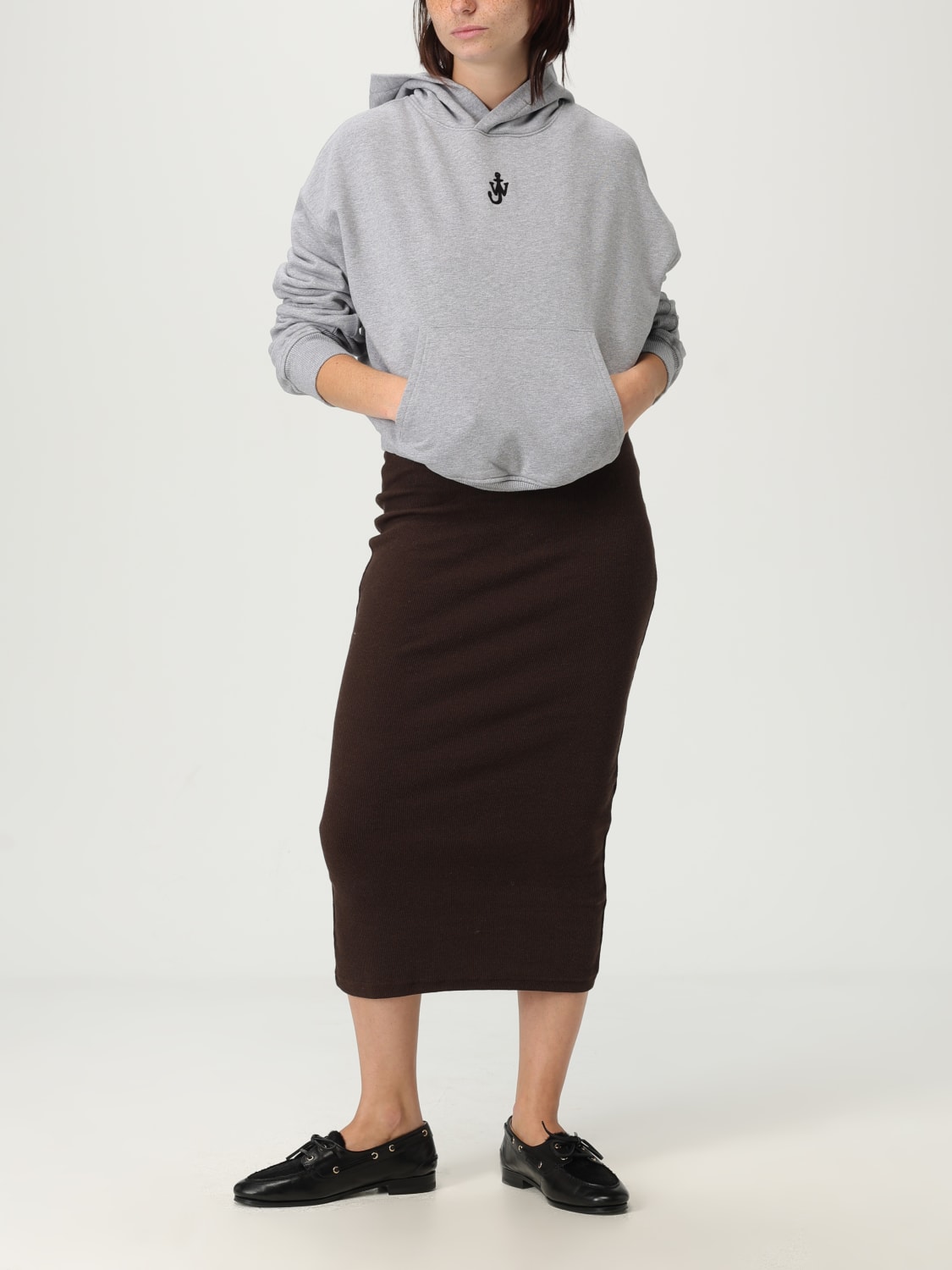 JW ANDERSON SUDADERA: Sudadera mujer Jw Anderson, Gris - Img 2