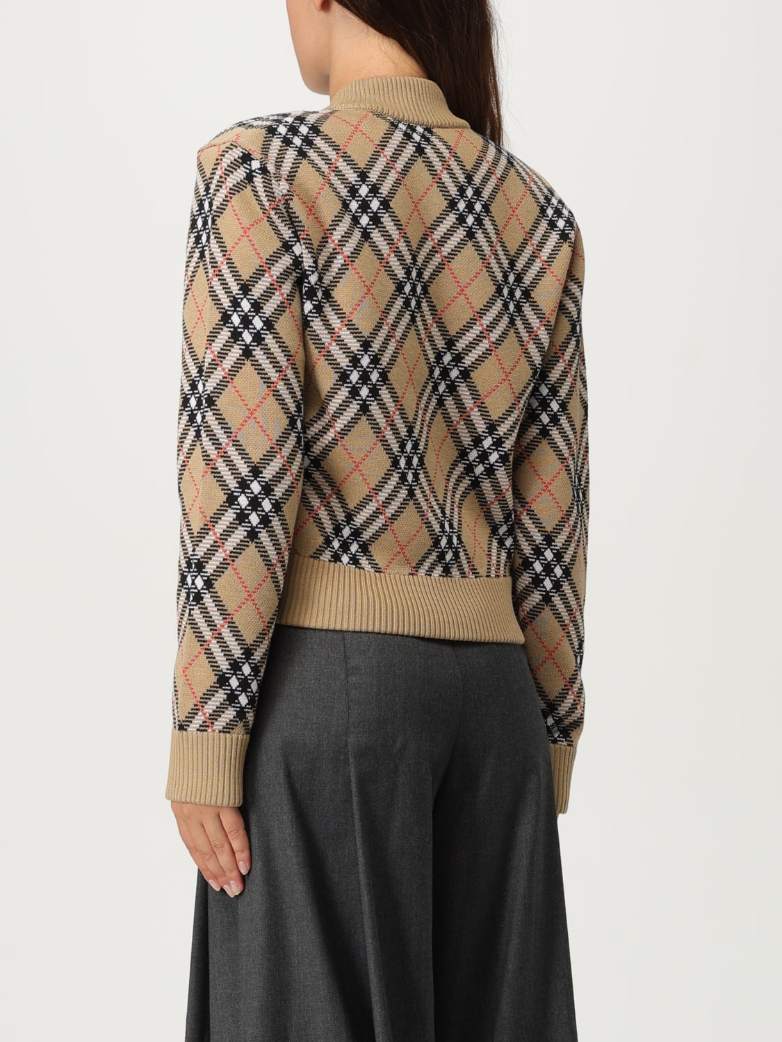 BURBERRY SWEATER: Jacket woman Burberry, Sand - Img 3