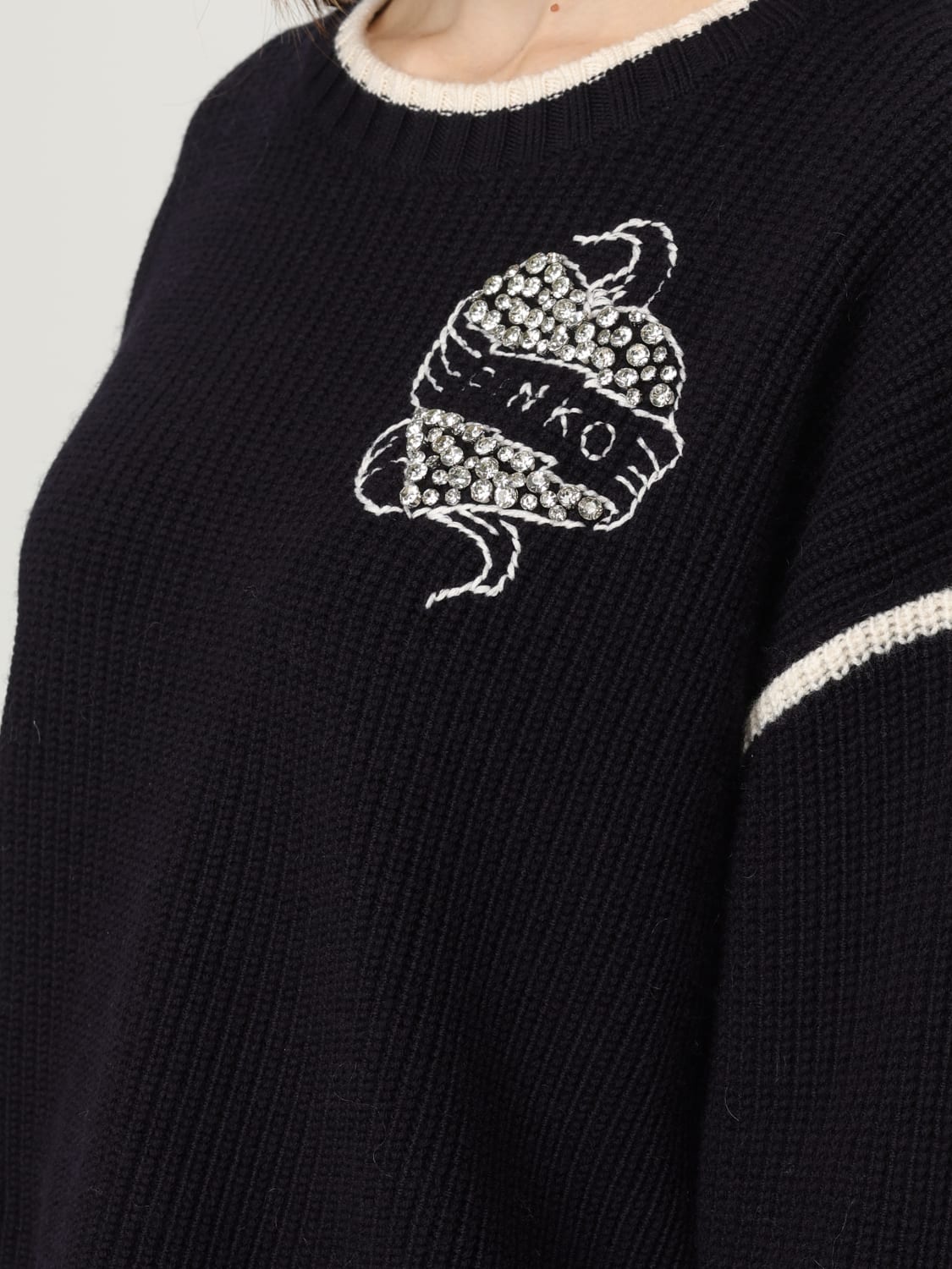 PINKO SWEATER: T-shirt woman Pinko, Blue - Img 3