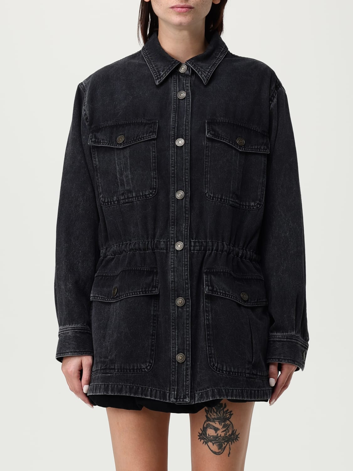 ISABEL MARANT ETOILE 재킷: 재킷 여성 Isabel Marant Etoile, 블랙 - Img 1