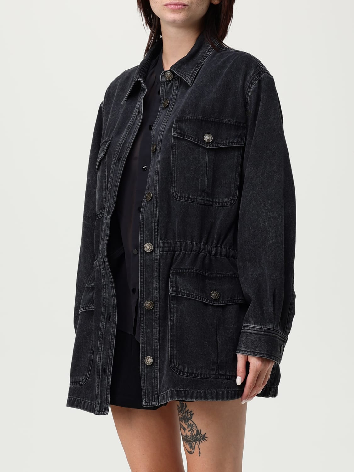 ISABEL MARANT ETOILE 재킷: 재킷 여성 Isabel Marant Etoile, 블랙 - Img 3