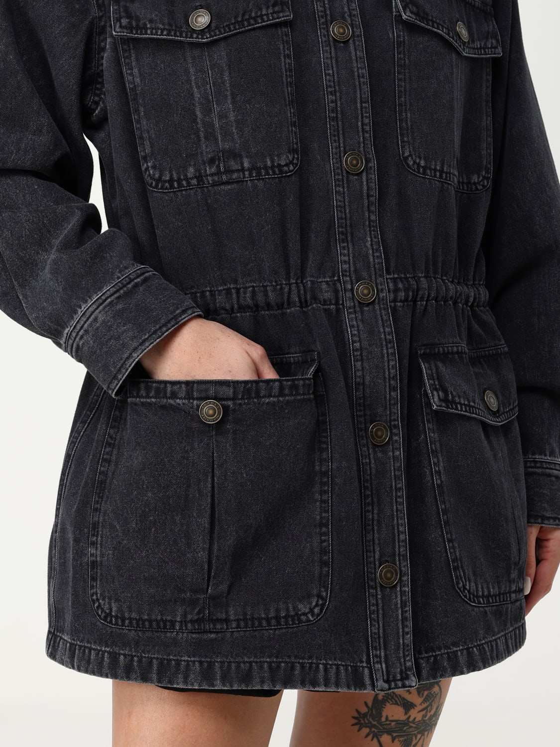 ISABEL MARANT ETOILE 재킷: 재킷 여성 Isabel Marant Etoile, 블랙 - Img 4