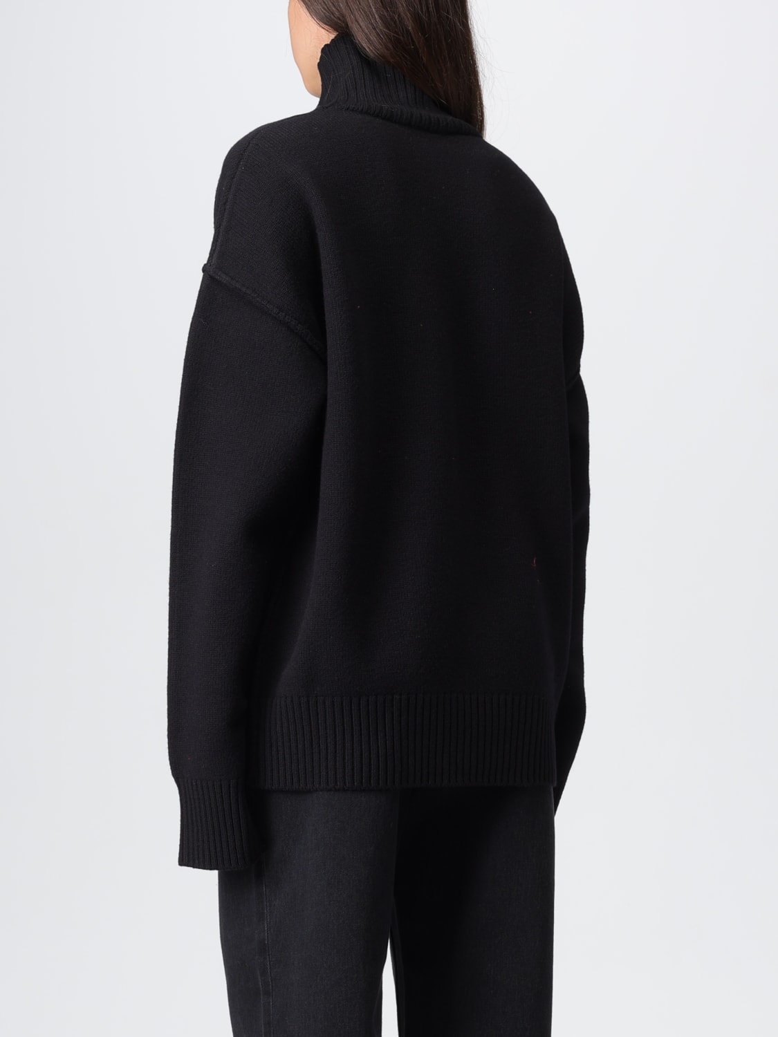 AMI PARIS SWEATER: Sweater woman Ami Paris, Black - Img 2