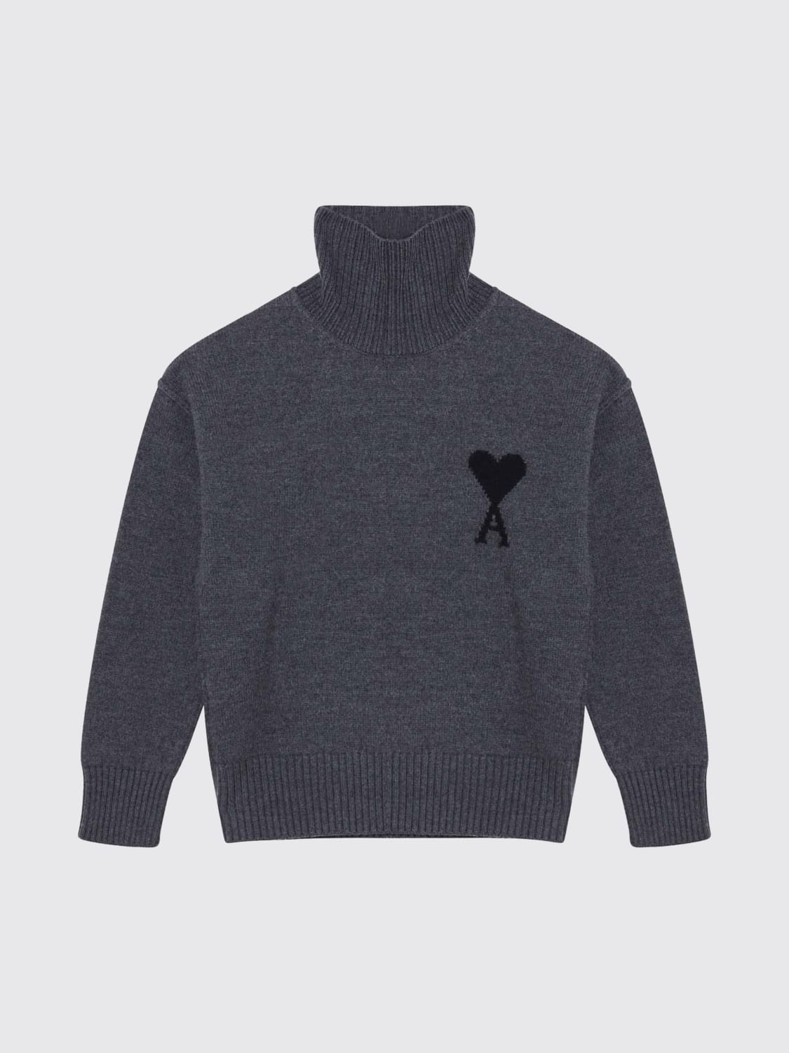 AMI PARIS PULL: Pull femme Ami Paris, Gris 1 - Img 1