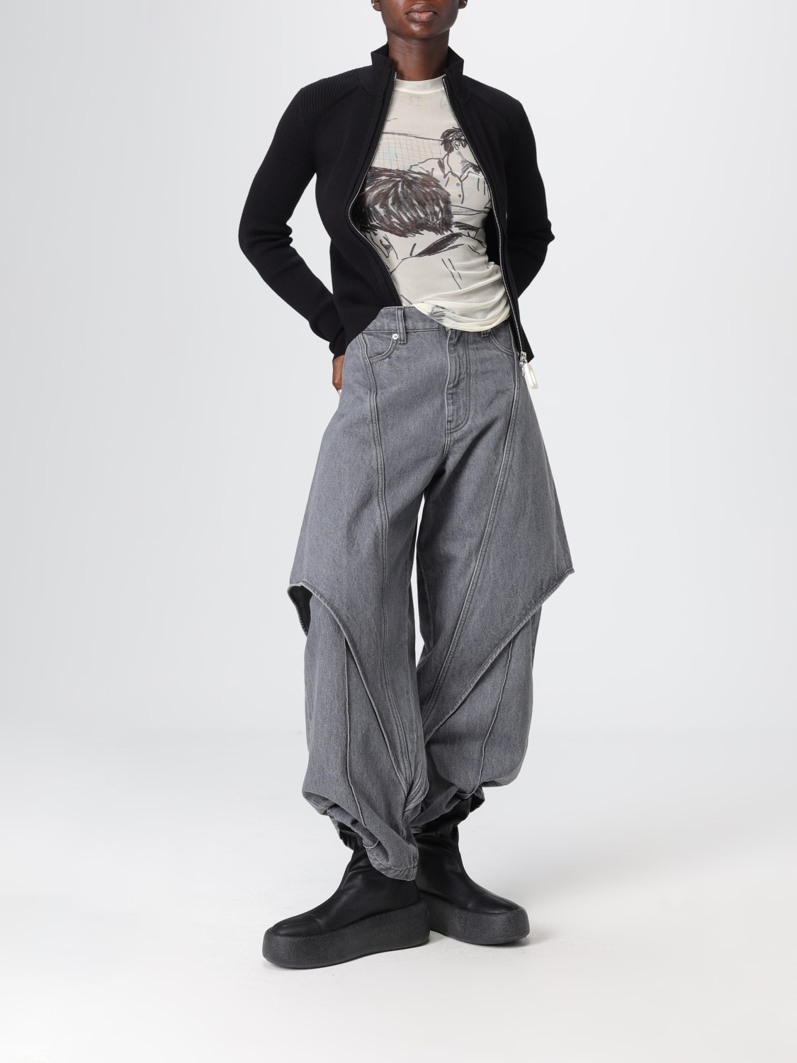 JW ANDERSON PULL: Pull femme Jw Anderson, Noir - Img 2