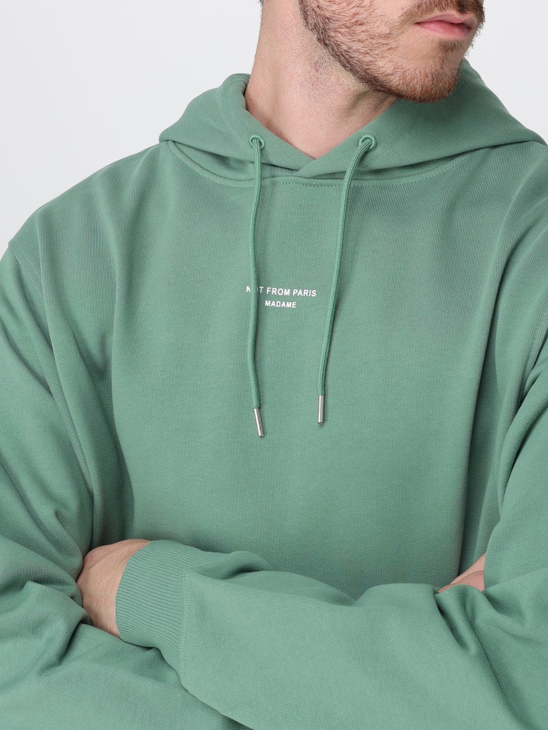 DRÔLE DE MONSIEUR SWEATSHIRT: Sweatshirt men Drôle De Monsieur, Green - Img 3