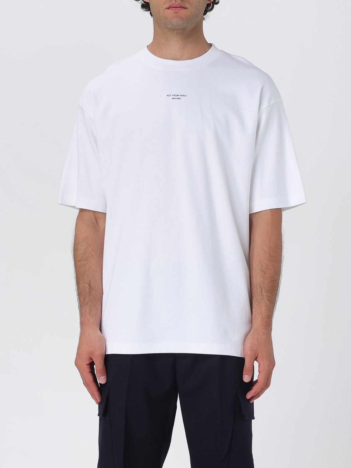 DRÔLE DE MONSIEUR T-SHIRT: T-shirt men Drôle De Monsieur, White - Img 1