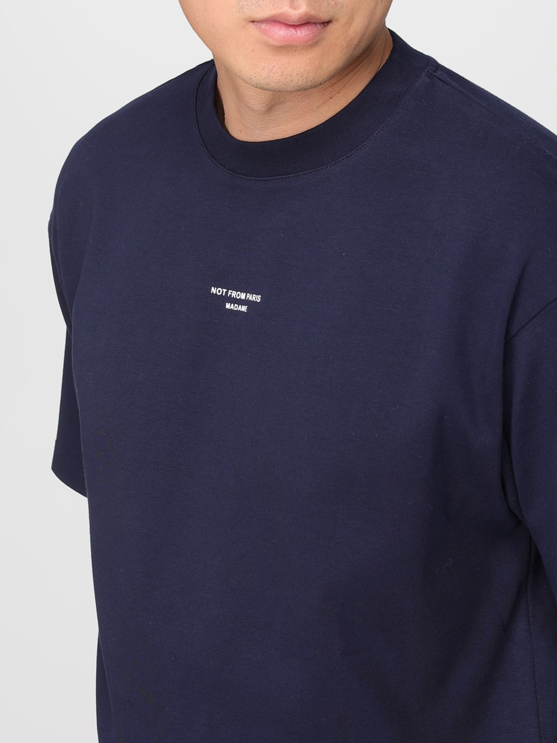 DRÔLE DE MONSIEUR T-SHIRT: T-shirt men Drôle De Monsieur, Blue - Img 3