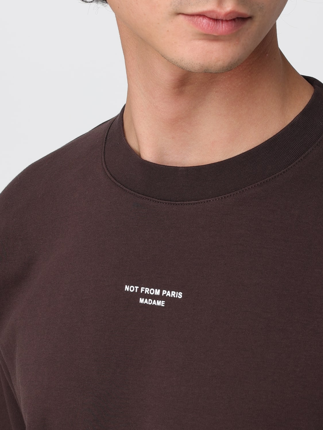 DRÔLE DE MONSIEUR T-SHIRT: T-shirt men Drôle De Monsieur, Brown - Img 3