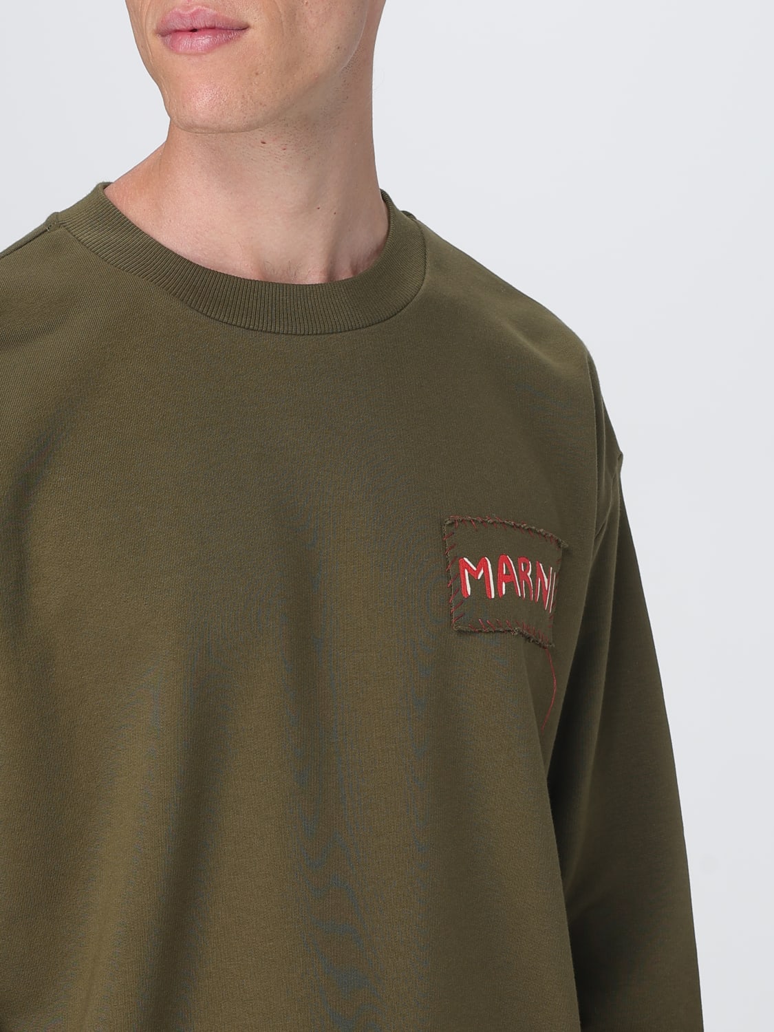 MARNI SWEATSHIRT: Sweatshirt men Marni, Green - Img 5