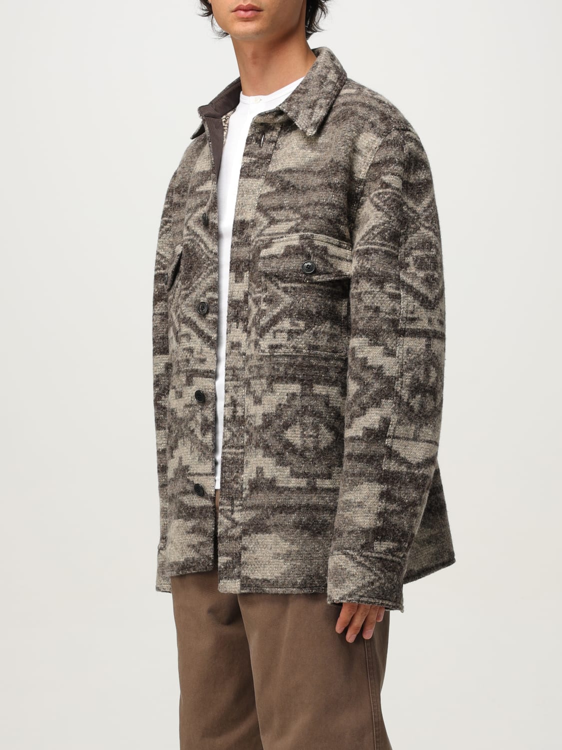 ISABEL MARANT JACKE: Hemd herren Isabel Marant, Braun - Img 3