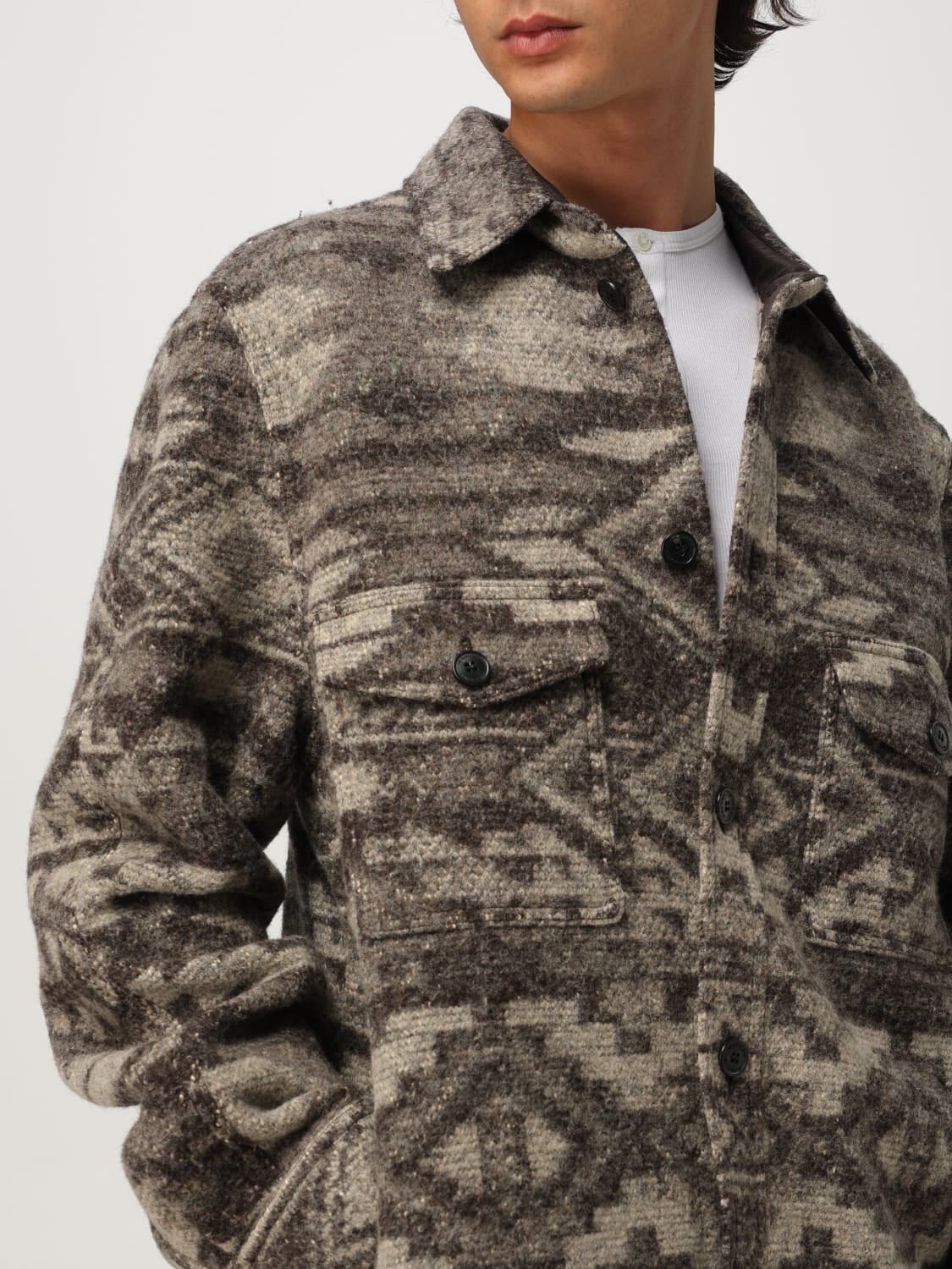 ISABEL MARANT JACKE: Hemd herren Isabel Marant, Braun - Img 4