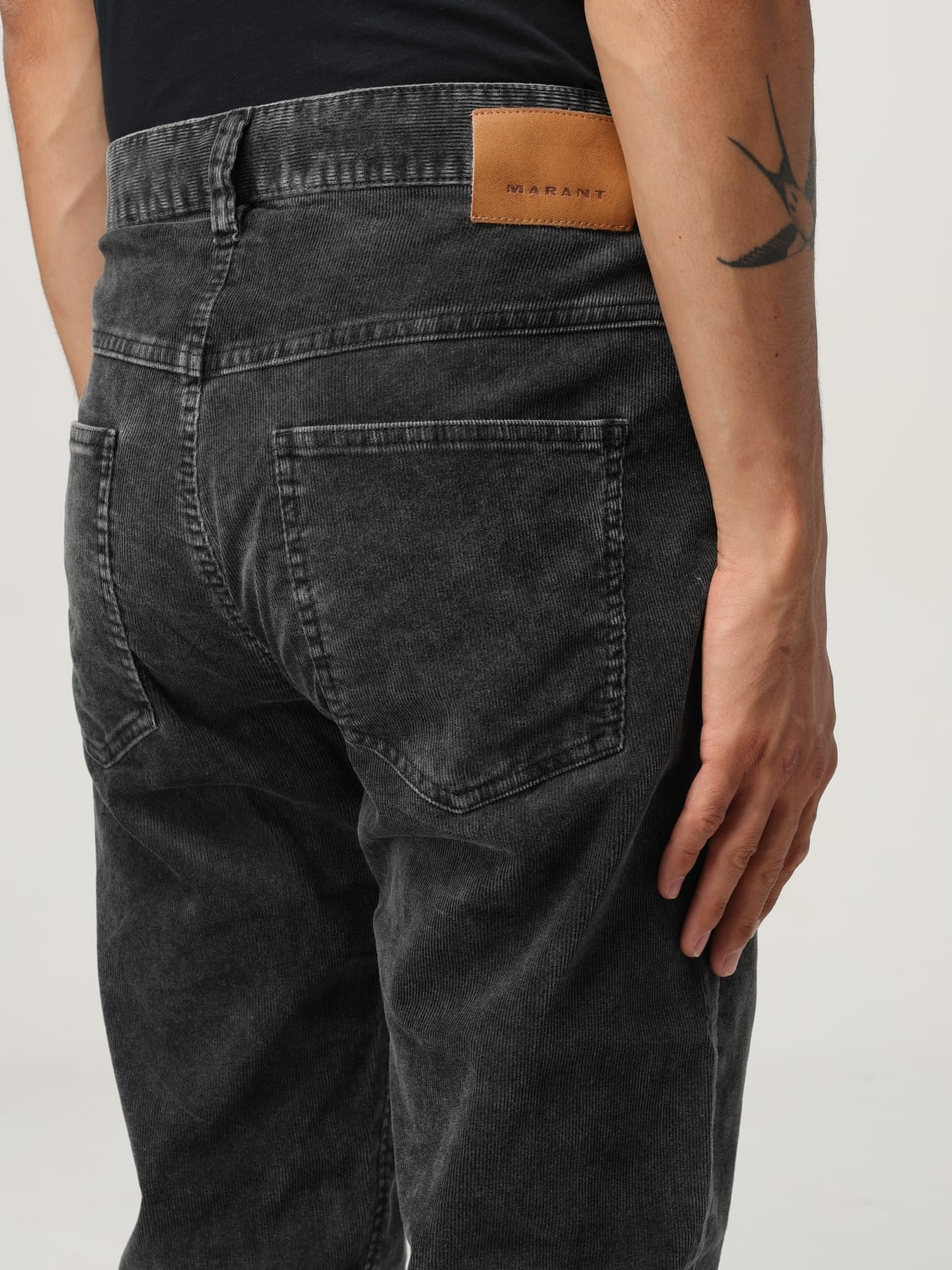 ISABEL MARANT JEANS: Pants men Isabel Marant, Black - Img 4