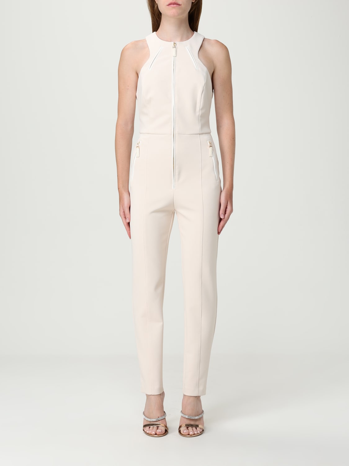 ELISABETTA FRANCHI JUMPSUIT: Pants woman Elisabetta Franchi, White - Img 1