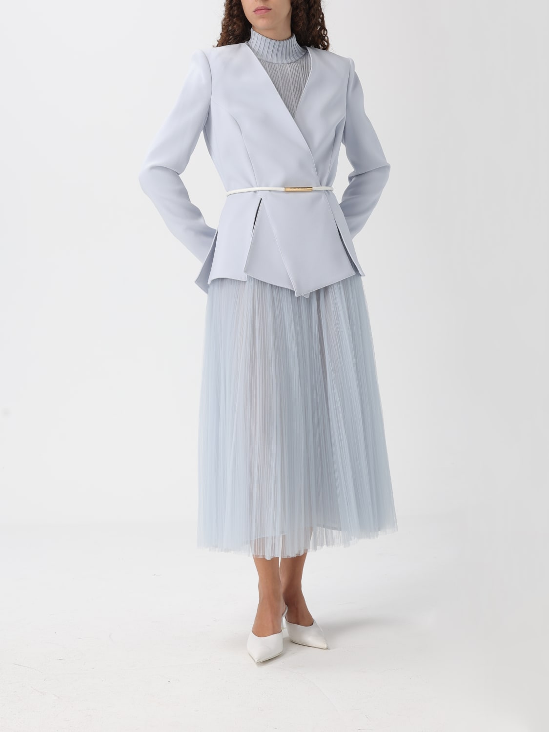 ELISABETTA FRANCHI PULL: Pull femme Elisabetta Franchi, Bleu 1 - Img 2