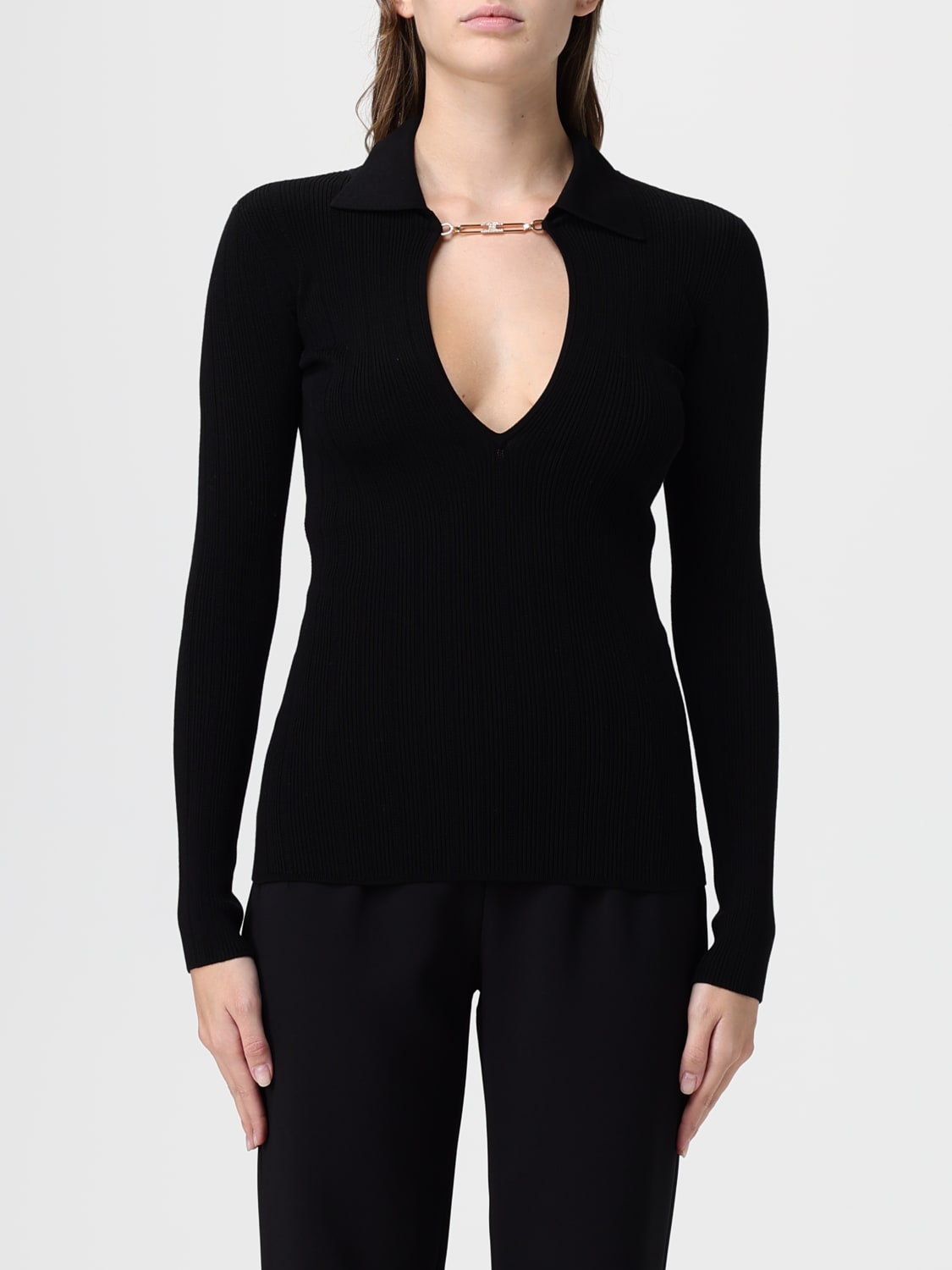 ELISABETTA FRANCHI PULL: Pull femme Elisabetta Franchi, Noir - Img 1