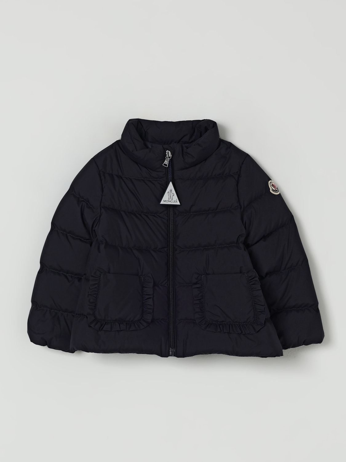 MONCLER JACKET: Coats kids Moncler, Blue - Img 1