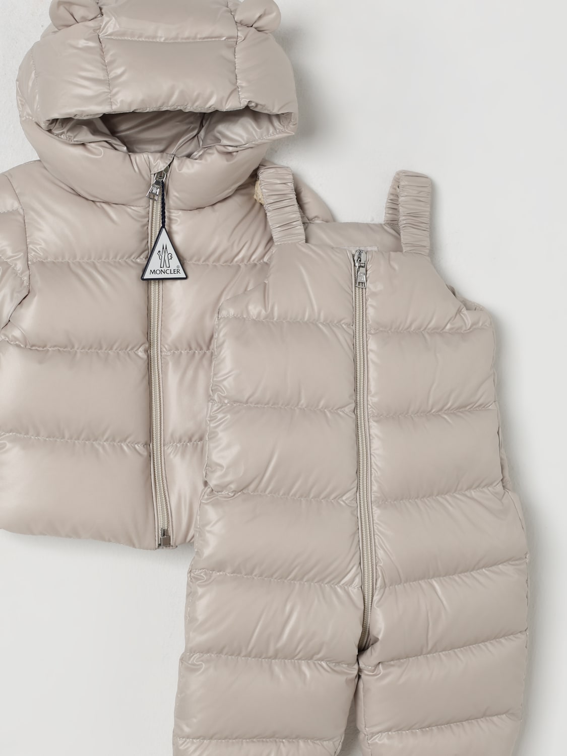 MONCLER JUMPSUIT: Tracksuits kids Moncler, Beige - Img 3