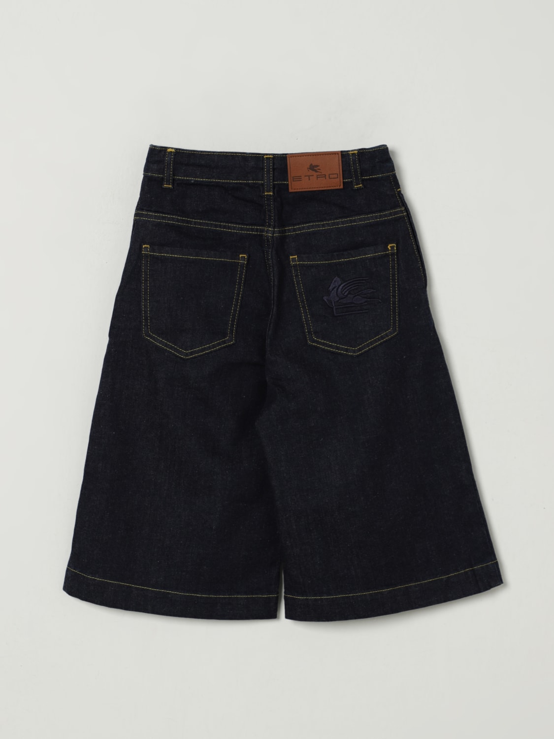 ETRO JEANS: Jeans crop largo Etro, Blue - Img 2