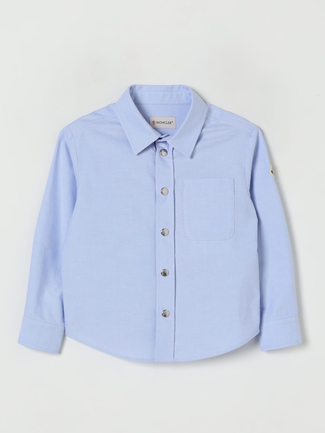 MONCLER CHEMISE: Chemise enfant Moncler, Bleu - Img 1