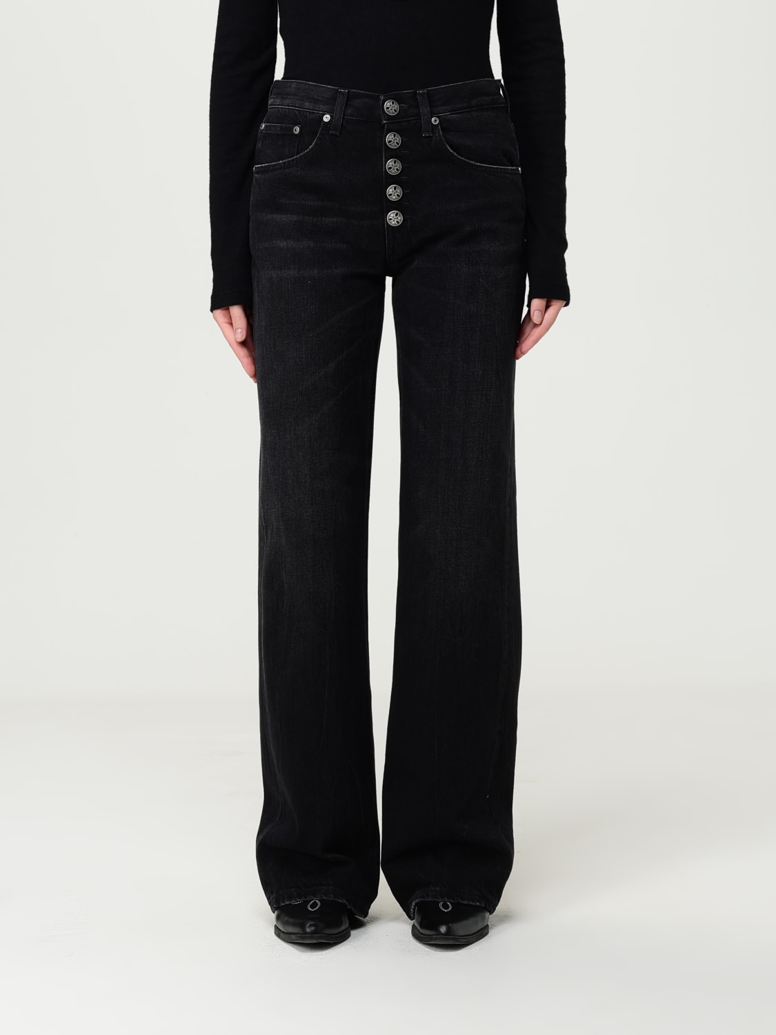 DONDUP JEANS: Pantalon femme Dondup, Noir - Img 1