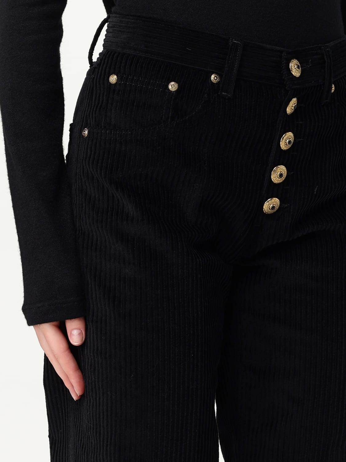 DONDUP PANTS: Pants woman Dondup, Black - Img 3