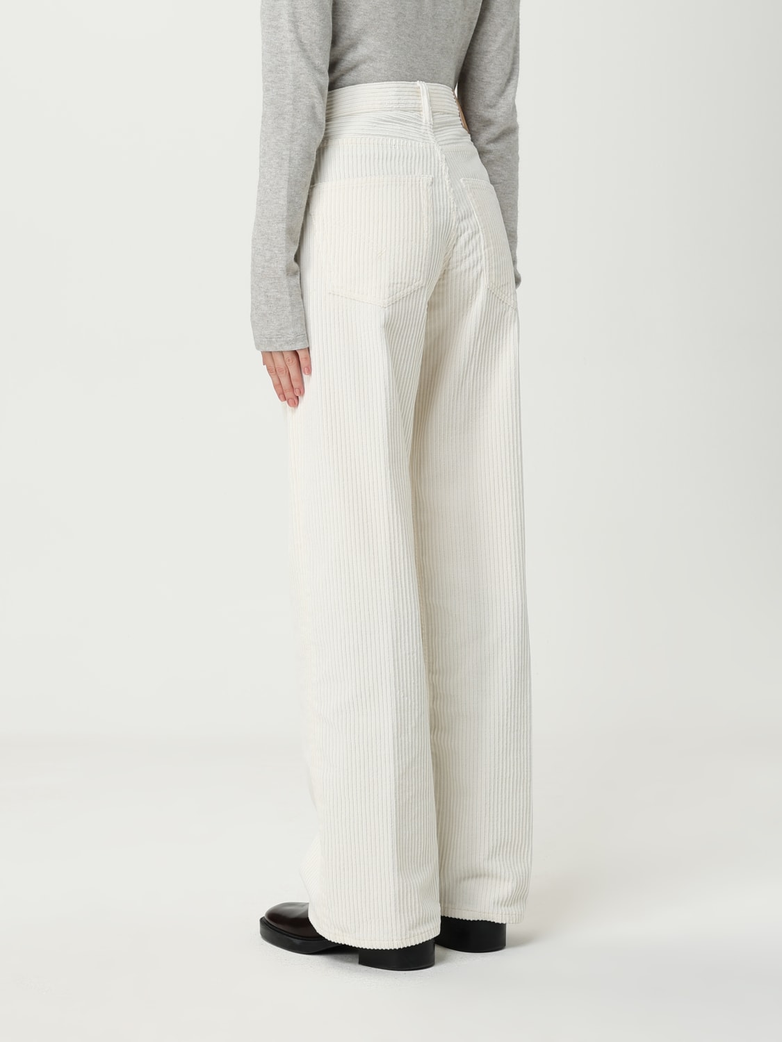 DONDUP PANTS: Pants woman Dondup, Cream - Img 2