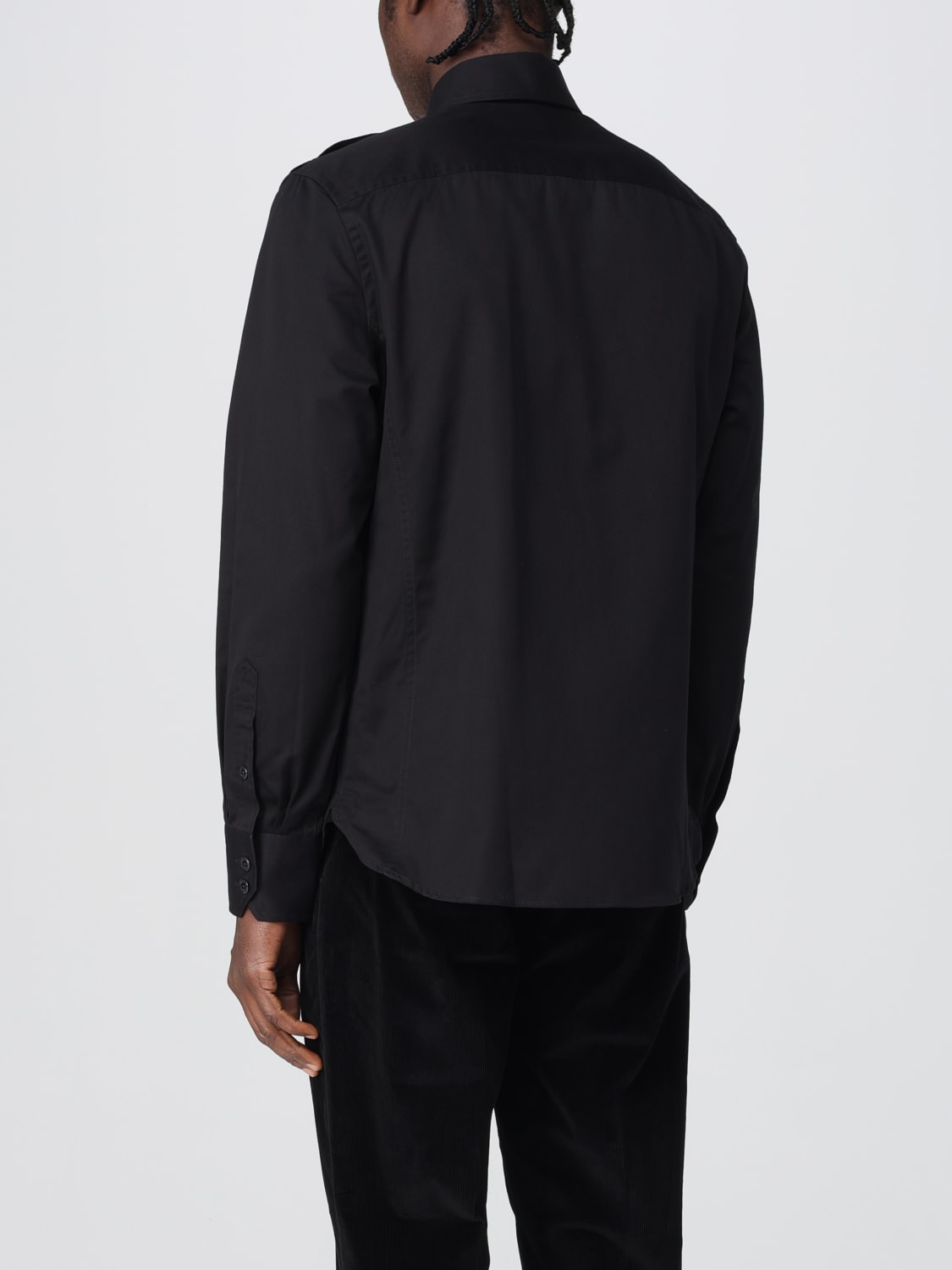 TOM FORD CAMICIA: Camicia Tom Ford in cotone e seta , Nero - Img 2