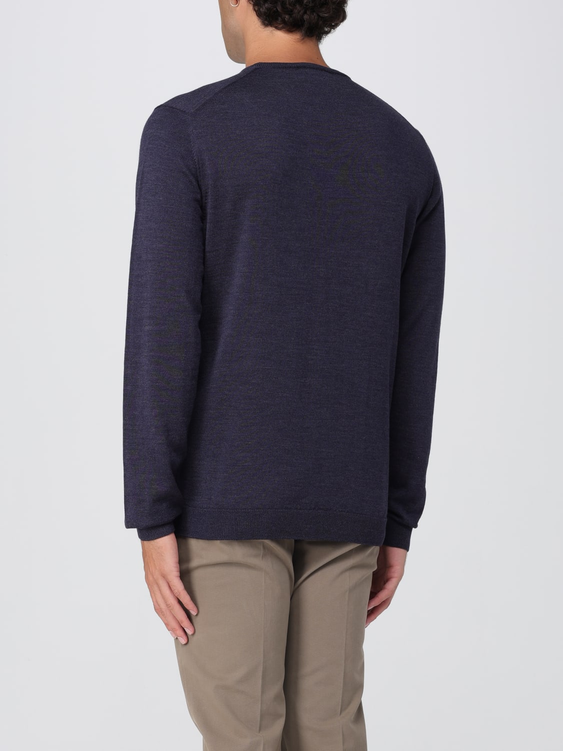 ROBERTO COLLINA SWEATER: Cardigan men Roberto Collina, Blue - Img 2